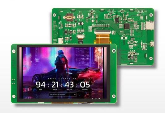 7.0-palcový TFT s dotykovým displejom pre elektromer