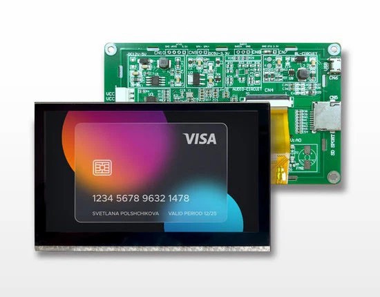 4,3 palcový TFT s dotykovým displejom